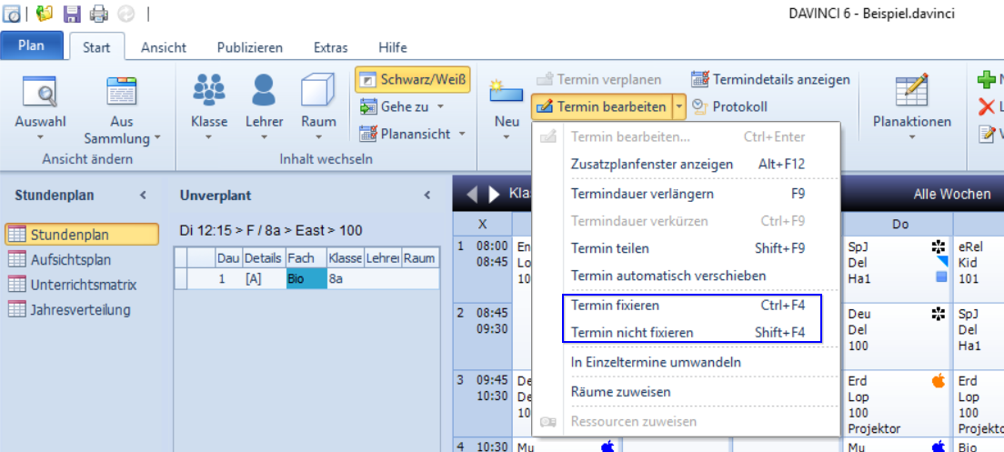 Termin fixieren