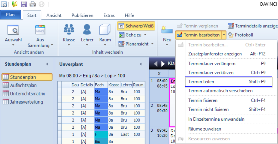 Termin teilen